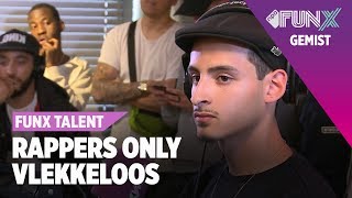 Vlekkeloos rapt op DRIE BEATS  FunX Talent Rappers Only  Tweede Ronde [upl. by Bissell465]