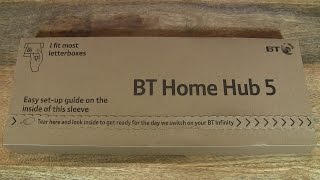 Unboxing of the BT Home Hub 5 router [upl. by Atenek]