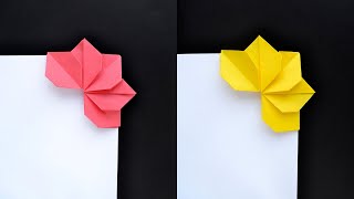 Beautiful PAPER BOOKMARK quotFLOWERquot  Origami Tutorial DIY by ColorMania [upl. by Tillfourd]