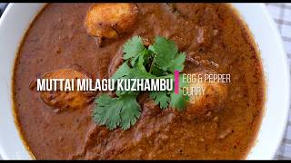 Milagu kuzhambuMuttai milagu Kuzhambu  Egg Curry [upl. by Drarig]