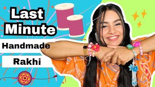 Handmade Rakhi for Competition 😱 DIY Rakhi crafteraditi youtubepartner rakhimaking CrafterAditi [upl. by Krissy]