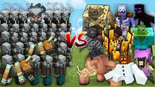 MINECRAFT RAID vs ALL MUTANT MOBS in Minecraft Mob Battle [upl. by Ainevuol626]