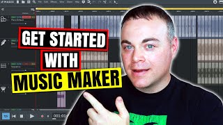 How to Make Music With Magix Music Maker 2020 Tutorial [upl. by Saree]