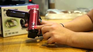 Panasonic HCV130 Full HD Camcorder Overview [upl. by Leamhsi]