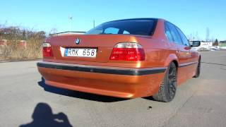 Bmw e38 740 exhaust [upl. by Oznerol456]