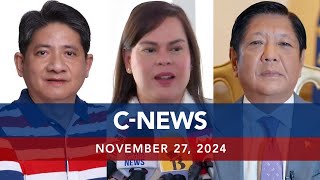 UNTV CNEWS  November 27 2024 [upl. by Einnoc]