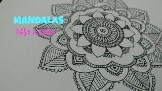 MANDALAS FACILES ll APRENDE A HACER MANDALAS PASO A PASO ♥ [upl. by Dahaf459]