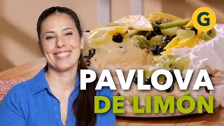 PAVLOVA de LIMÓN 🍋 POSTRE FRESCO Y EXQUISITO de la mano de Estefi Colombo  El Gourmet [upl. by Robinson]