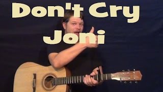 Dont Cry Joni Conway Twitty Guitar Lesson Easy Chords How to Play Tutorial Fingerstyle [upl. by Stempien]