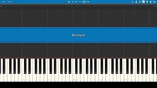 RuneScape Baroque  Piano Tutorial [upl. by Aynosal]