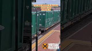 CSXT1852 Western Maryland Heritage Unit Ashland VA shorts [upl. by Akiemat670]