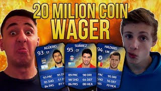 20 MILLION COIN WAGER  AnEsonGib vs Wroetoshaw  Fifa 14 [upl. by Miehar952]