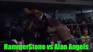 Alan Angels vs HammerStone  IWE Augusta GA [upl. by Eppesiug546]