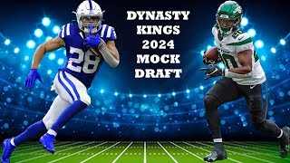 2024 Redraft Fantasy Football Mock Draft  Half PPR  Dynasty Kings [upl. by Moberg]