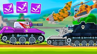 TANK JOKER and BOUNCY BULLET VS ALL TANKS in Hills of Steel Tank Boss Battle [upl. by Egidius718]