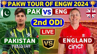 Pakistan Women vs England Women 2nd ODI  PAKW vs ENGW 2nd ODI Live Score amp Commentary [upl. by Yonina248]