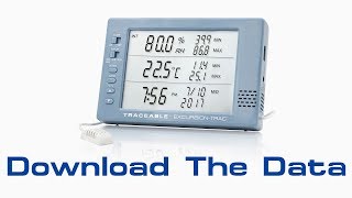 ExcursionTrac Datalogging Traceable Hygrometer  Download Data Instructional Video [upl. by Rubia]