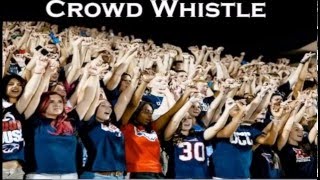 Crowd Whistle Sound Effect BASS BOOSTED  High Quality Audio [upl. by Lertnom]