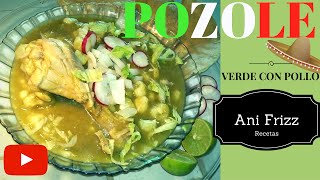 POZOLE VERDE DE POLLO  Receta Rápida Fácil y Deliciosa [upl. by Holli814]