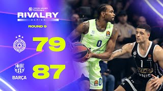 Road Win and First Place  BARCELONA Edges PARTIZAN for Top Spot  BASKETBALL HIGHLIGHTS R9 202425 [upl. by Ekard]