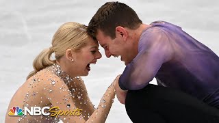 Knierim and Frazier win historic gold 43 years in the making at Worlds  NBC Sports [upl. by Dyun919]