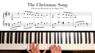 The Christmas Song Chestnuts Roasting on an Open Fire Piano Solo  with Sheet Music [upl. by Ching867]