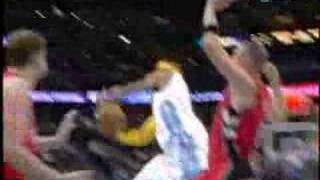 Allen Iverson Gets Fouled and Still Manages to Flip it in [upl. by Soilissav]