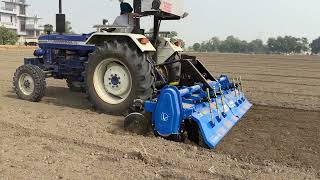 PRIME AGRITECH 10 FEET ROTAVATOR WITH FARMTRAC 60 SUPER MAXX [upl. by Nosoj]