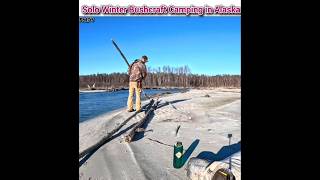 Solo Winter Bushcraft Camping in Alaska solo bushcraft camping [upl. by Engelhart]