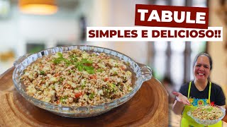 RECEITA PRÁTICA DE TABULE SIMPLES E DELICIOSA [upl. by Woodsum]