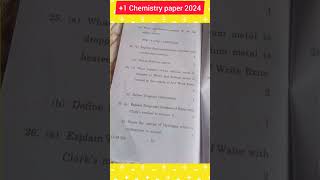 1 chemistry question paper 2024 class11 hpbose chemistry viral trending foryou todayshorts [upl. by Boccaj]