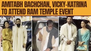 Celebs At Ayodhya Amitabh Bachchan VickyKatrina To Attend Ram Temple Event [upl. by Otrevogir]