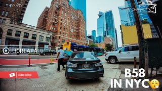 THE SOUND OF BMW 340i ECHOES IN NYC pt2 [upl. by Gnurt]