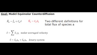 Heat amp Mass Transfer  Equimolar Counter Diffusion EMCD [upl. by Sands]