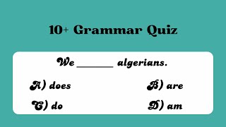 Grammar Quiz  10 English Grammar Questions  English Grammar Test [upl. by Ailat91]