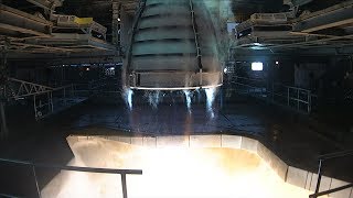 NASA Conducts First RS25 Rocket Engine Test of 2018 [upl. by Hanny992]