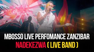 Mbosso live perfomance Nadekezwa  live Band  Zanzibar [upl. by Kedezihclem920]