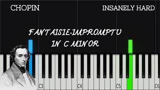 Chopin  FantaisieImpromptu  INSANELY HARD Piano Tutorial [upl. by Ordnael]