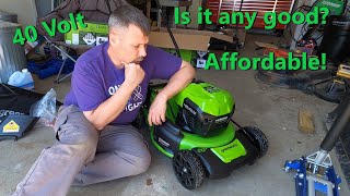 Greenworks 40v Push Mower  Quick Unboxing amp Review [upl. by Oker]