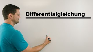 Differentialgleichung mit Störfunktion Beispiel Mathematik Unimathe  Mathe by Daniel Jung [upl. by Elisabeth]