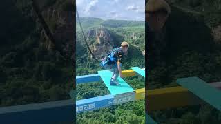 Bungee Jumping With Rope In Beautiful PlaceAsmr Bungee Jumping shorts [upl. by Feldt]