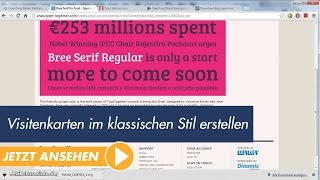 InDesign Tutorial Visitenkarten im klassischen Stil erstellen [upl. by Esialb]