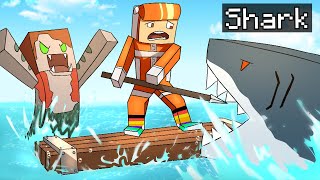 Raft but its minecraft [upl. by Ahsoym]