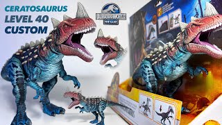 NEW CERATOSAURUS Jurassic World The Game Ceratosaurus Allosaurus Ultimasaurus Carnotaurus [upl. by Meredithe]