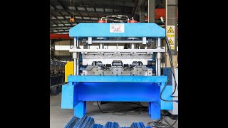 51mm 52mm India Metal Deck roll forming machine [upl. by Esinek]