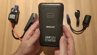 IRIHUP Auto Jump Start Powerbank 2000A HW100 Jumpstarter [upl. by Echikson235]