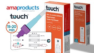 Triple Combo Rapid Antigen Test For RSV Flu AB amp COVID19  For Self Testing  TouchBio [upl. by Arries]