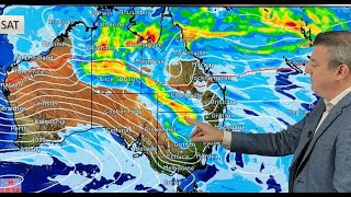 Australia 7 Day Downpours for QLD amp NSW cooler for some [upl. by Cnut]