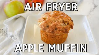 FASTEST Way to Make an Apple Muffin for ONE in Air Fryer or Oven [upl. by Enialb272]