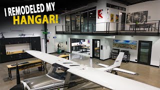 Private Airpark Hangar After Remodeling [upl. by Stent]